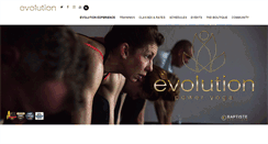 Desktop Screenshot of evolutionpoweryoga.com