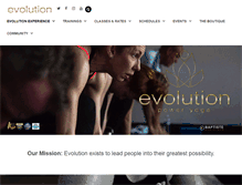 Tablet Screenshot of evolutionpoweryoga.com